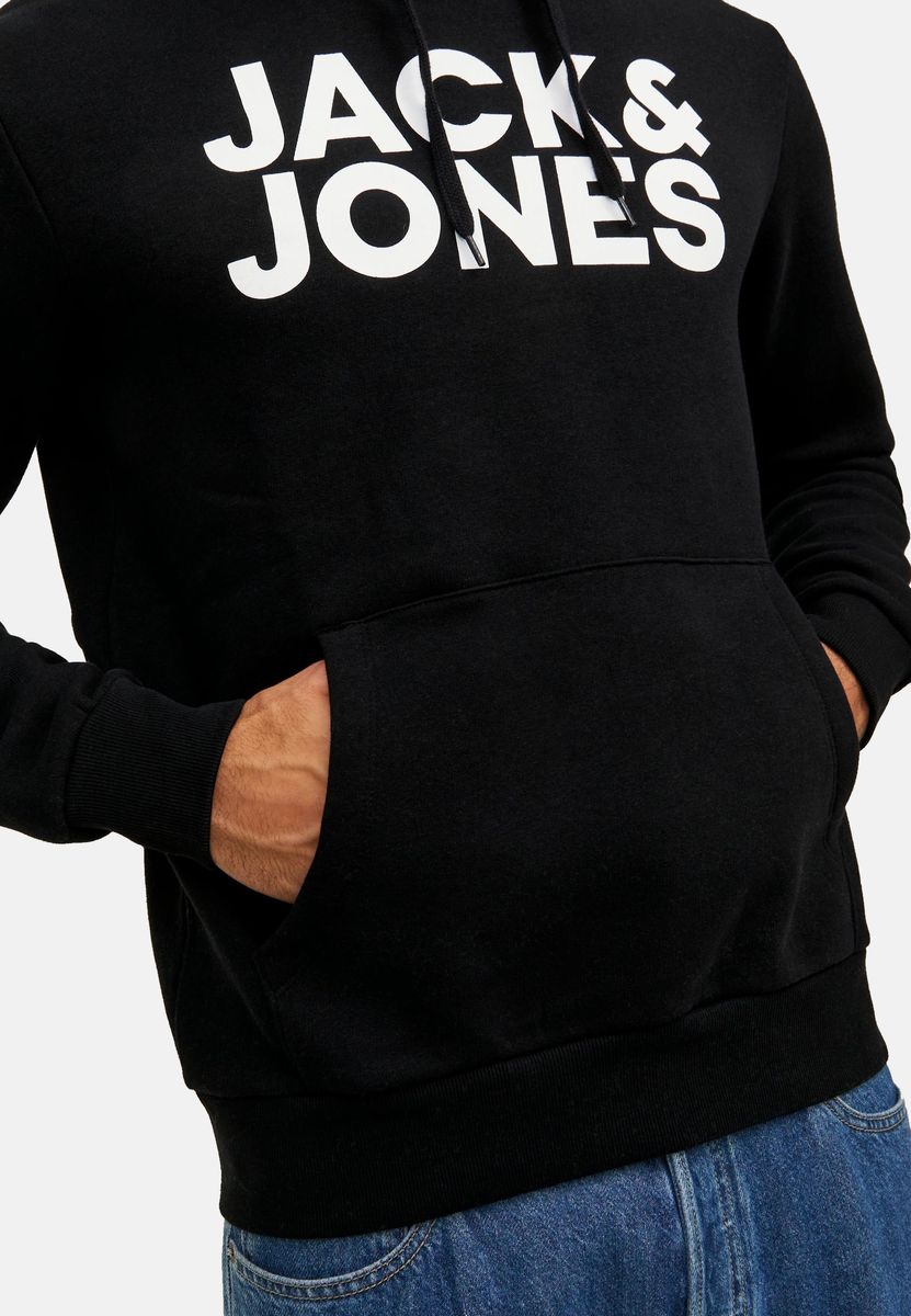 Kapuzenpullover mit markantem Logo-Grafikdruck