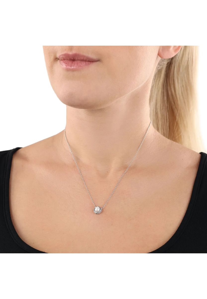 Elegante Halskette mit Muschelkernperle-Anhänger