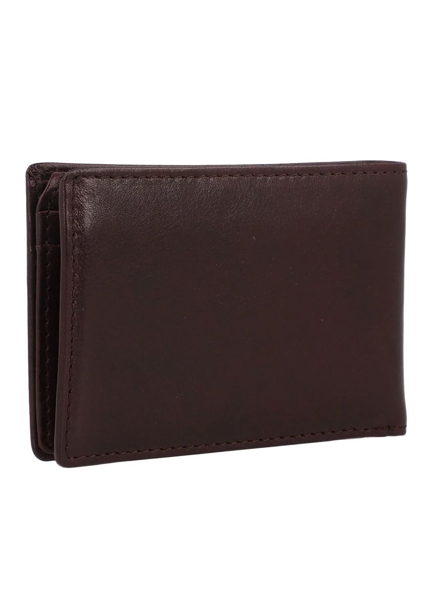 Kompakte Bifold-Geldbörse aus Leder