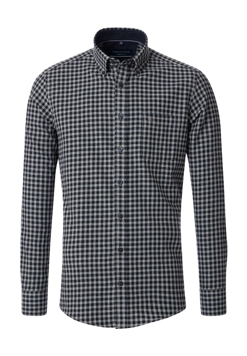 Klassisches Button-Down-Hemd mit Karomuster