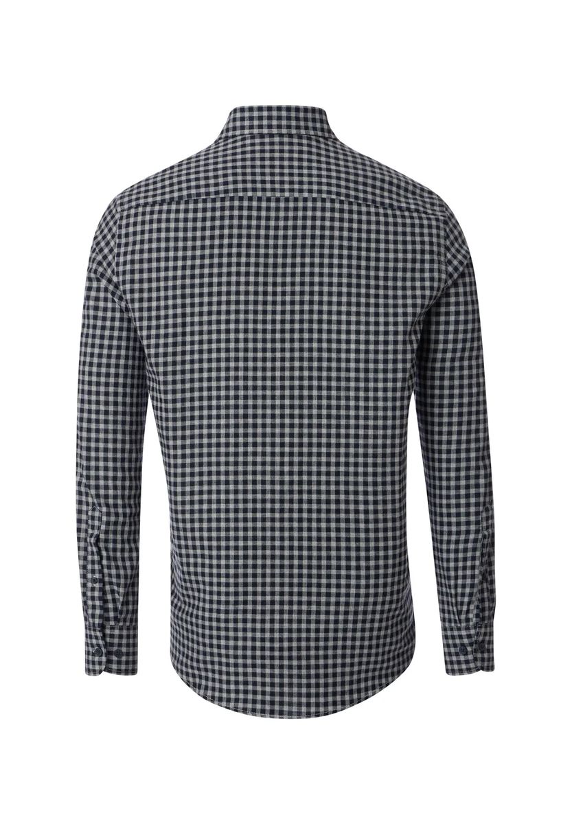 Klassisches Button-Down-Hemd mit Karomuster