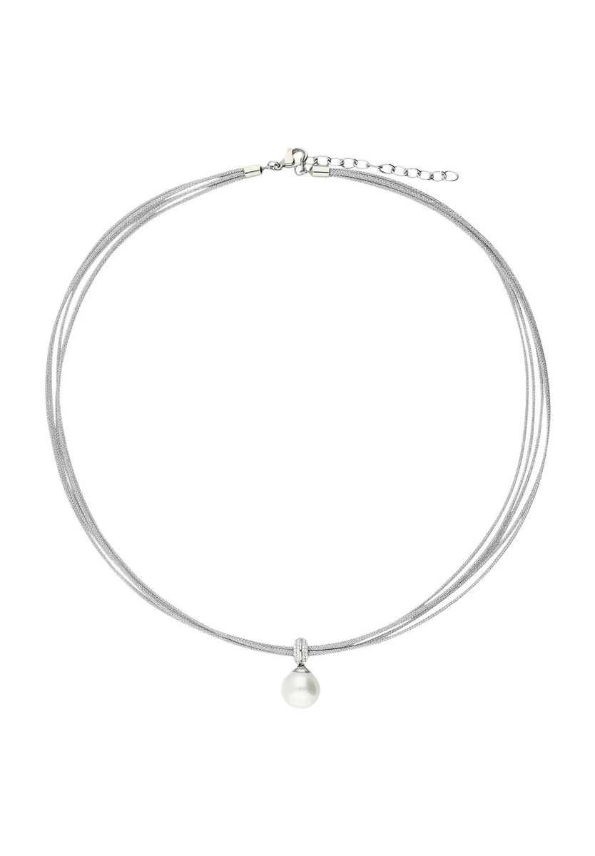 Mehrsträngiges Collier mit Perlenanhänger