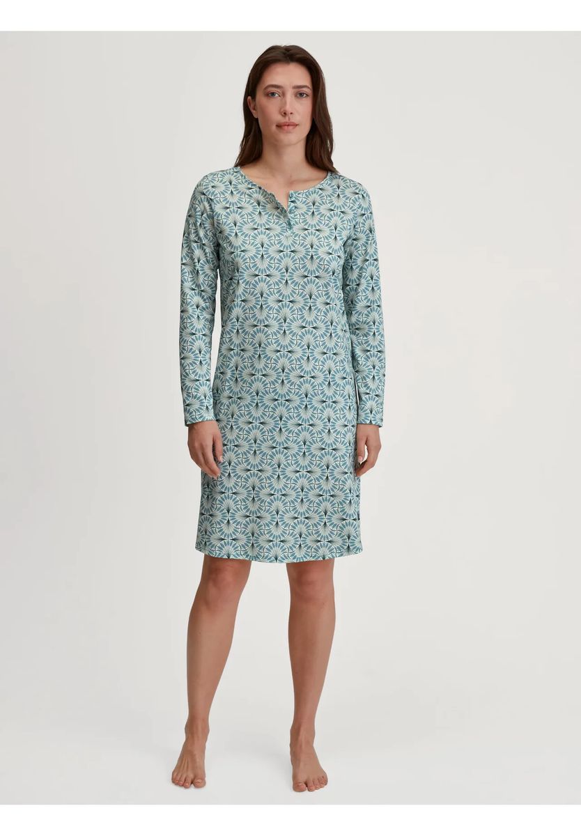 Schlafshirt mit ornamentalem Print