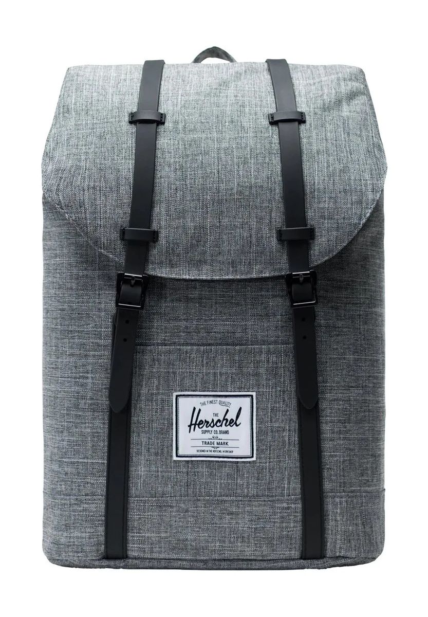 Laptop-Rucksack mit Überschlag und Schnallen