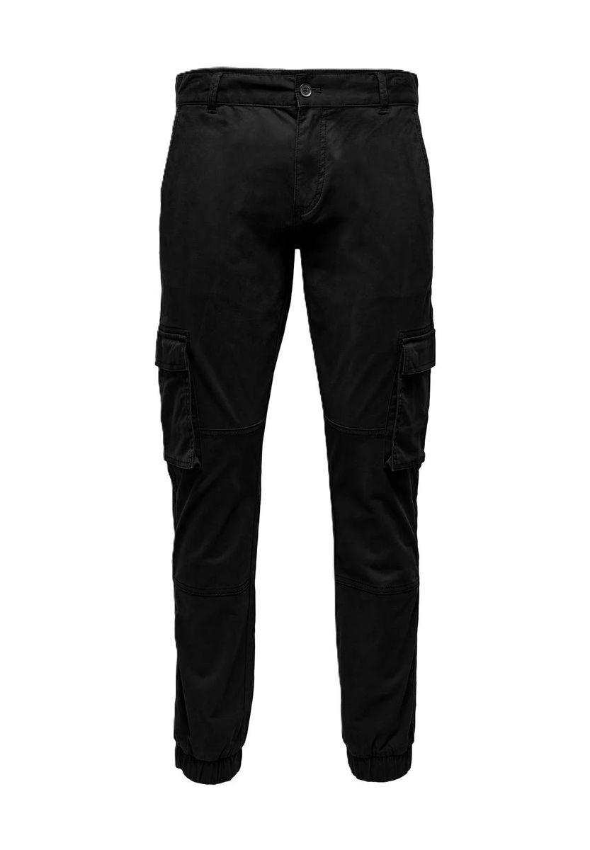 Schmal geschnittene Cargo-Hose Jogginghose