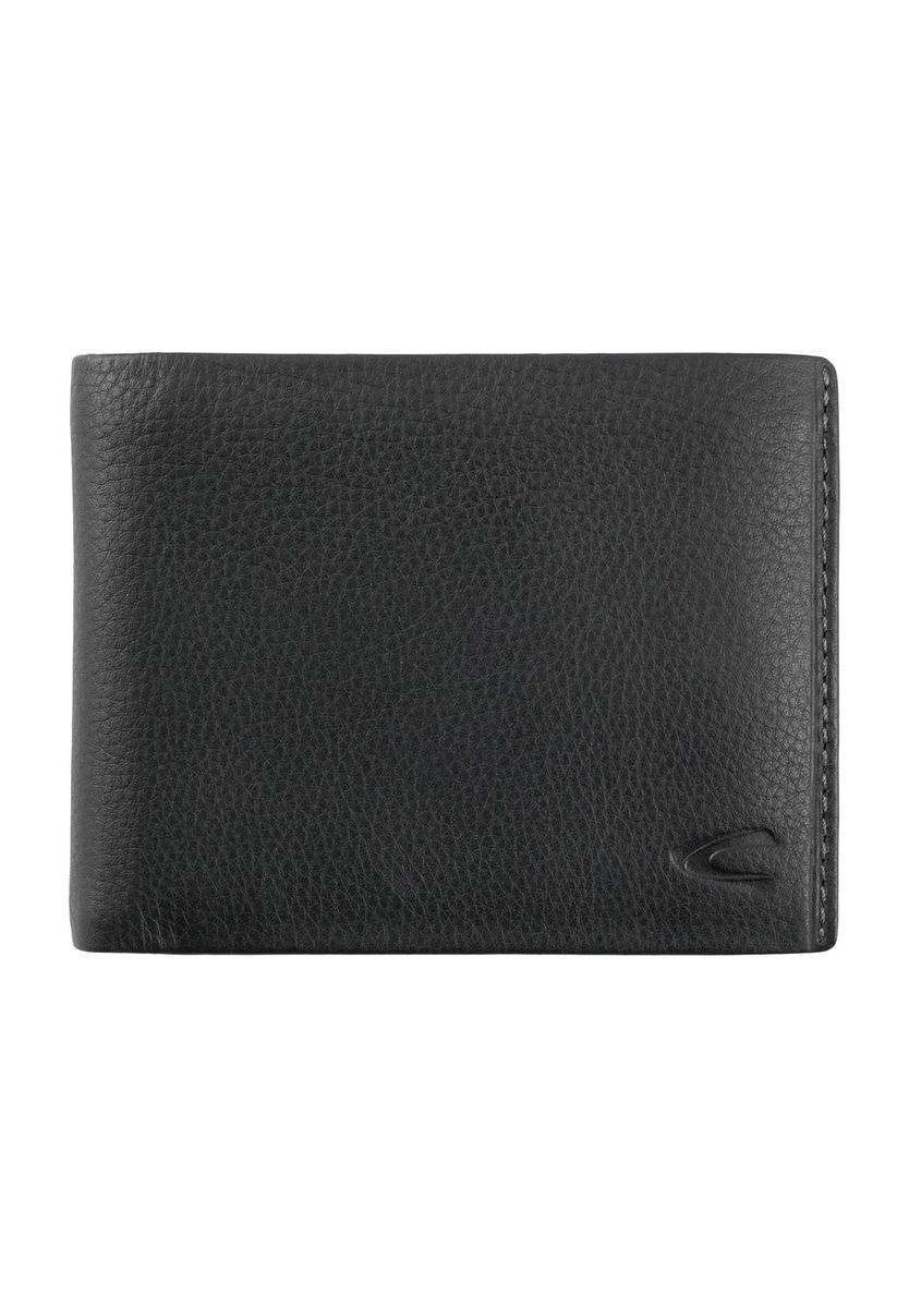 Klassische Bifold-Geldbörse aus genarbtem Leder