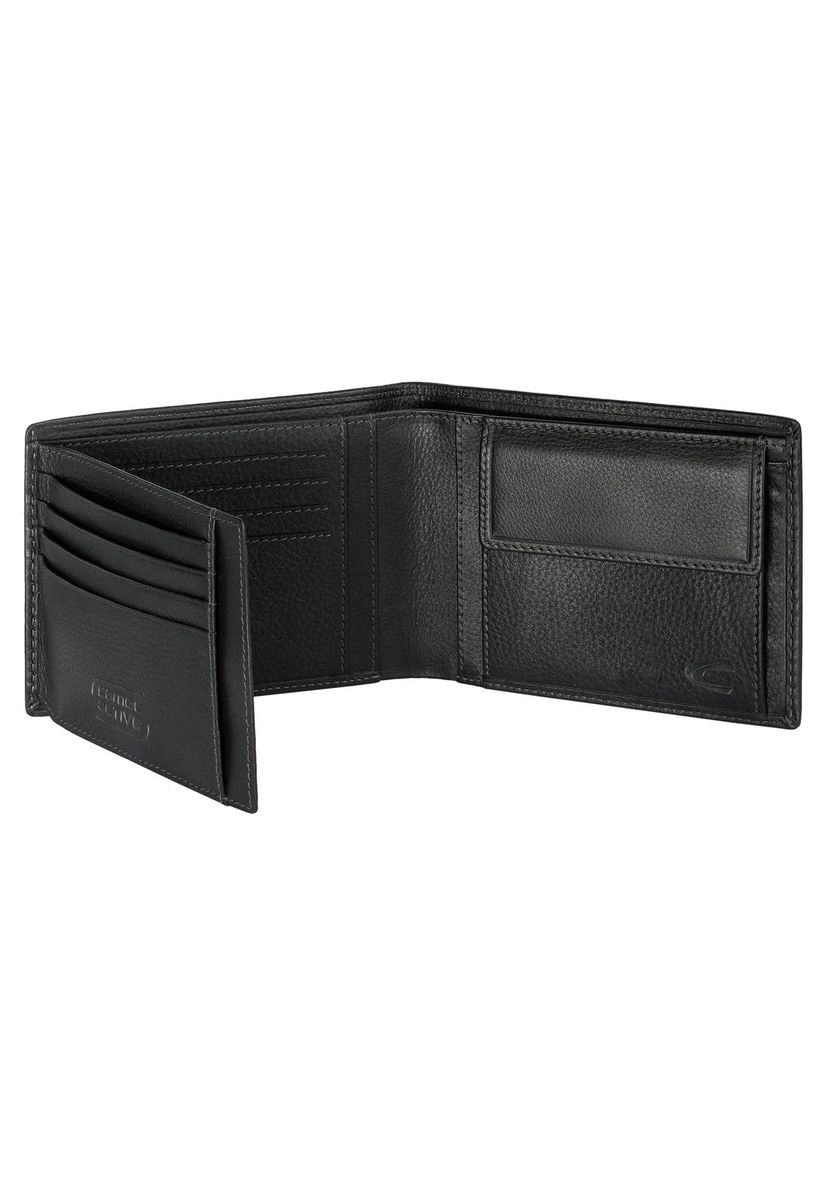 Klassische Bifold-Geldbörse aus genarbtem Leder