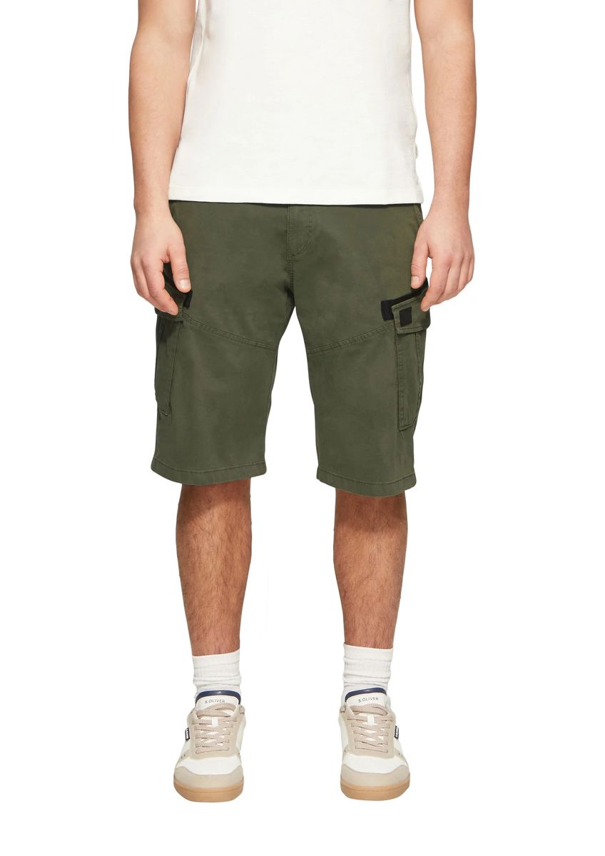 Lässige Cargo-Bermuda mit Utility-Taschen