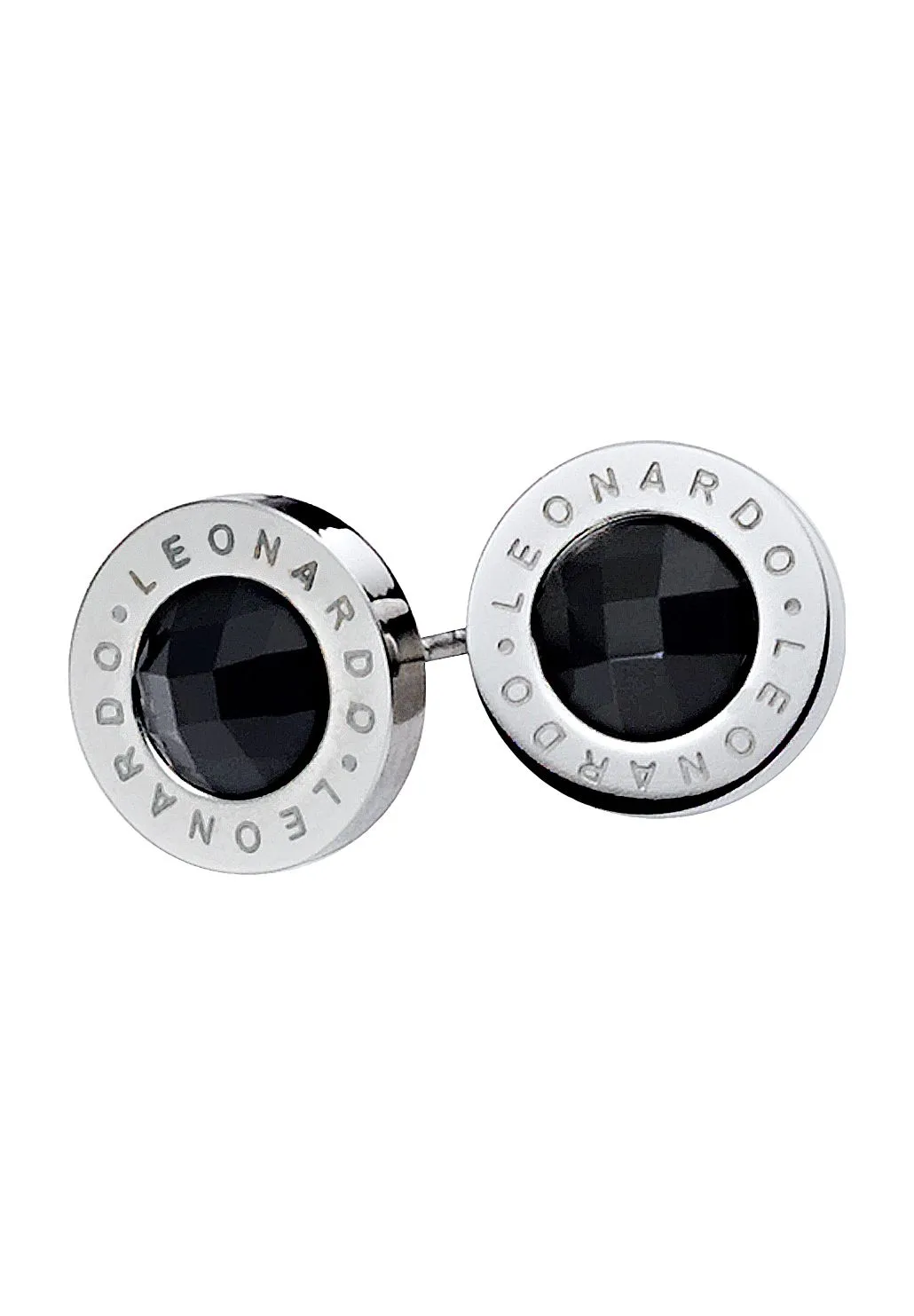 Kreisförmige facettierte Glas-Ohrstecker