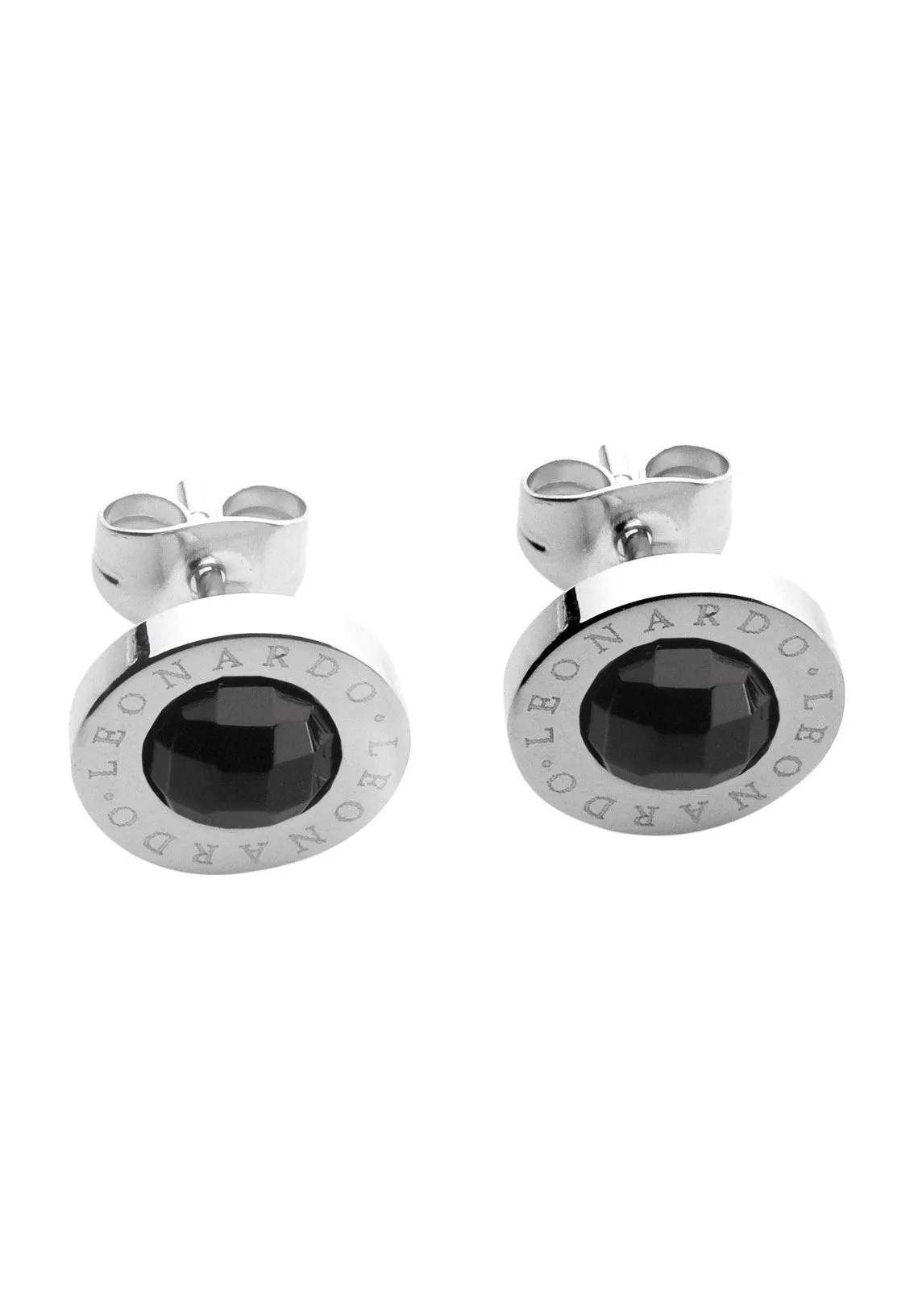 Kreisförmige facettierte Glas-Ohrstecker