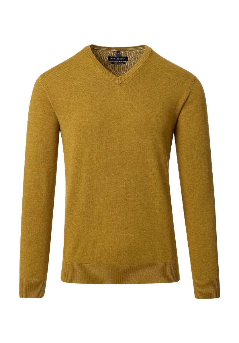 V-Ausschnitt-Pullover aus Pima-Baumwolle