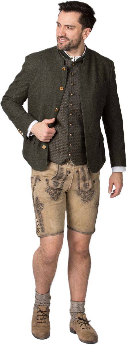 Traditioneller Lodenjanker mit Stehkragen
