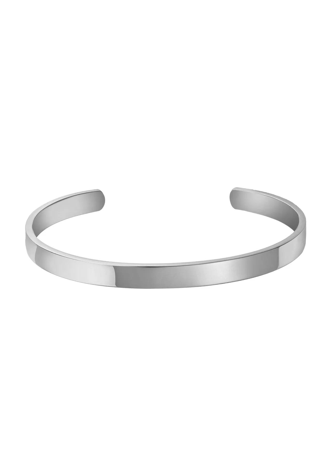 Minimalistische polierte Edelstahl-Armspange