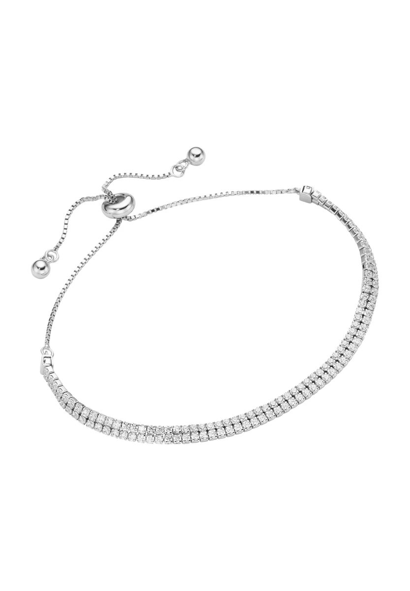 Zweireihiges Zirkonia Tennisarmband