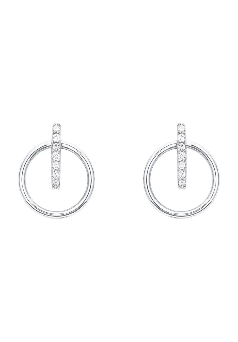 Geometrische Stab- und Ring-Ohrstecker