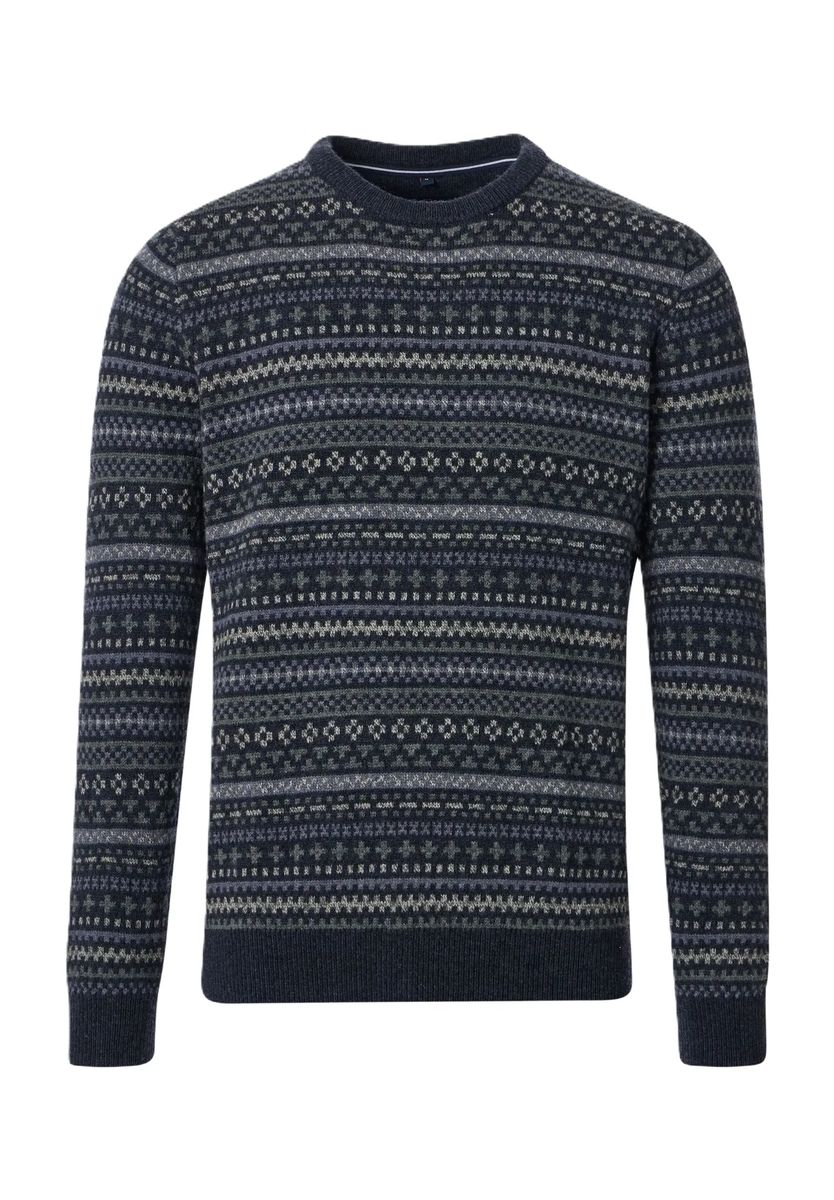 Fair-Isle-Pullover mit Rundhalsausschnitt