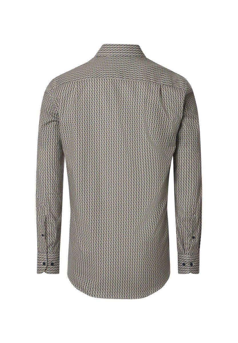 Komfort-Hemd mit geometrischem Muster