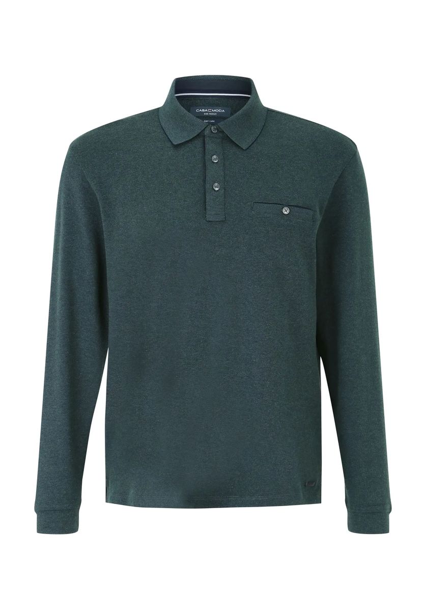 Klassisches Langarm-Polo aus Piqué