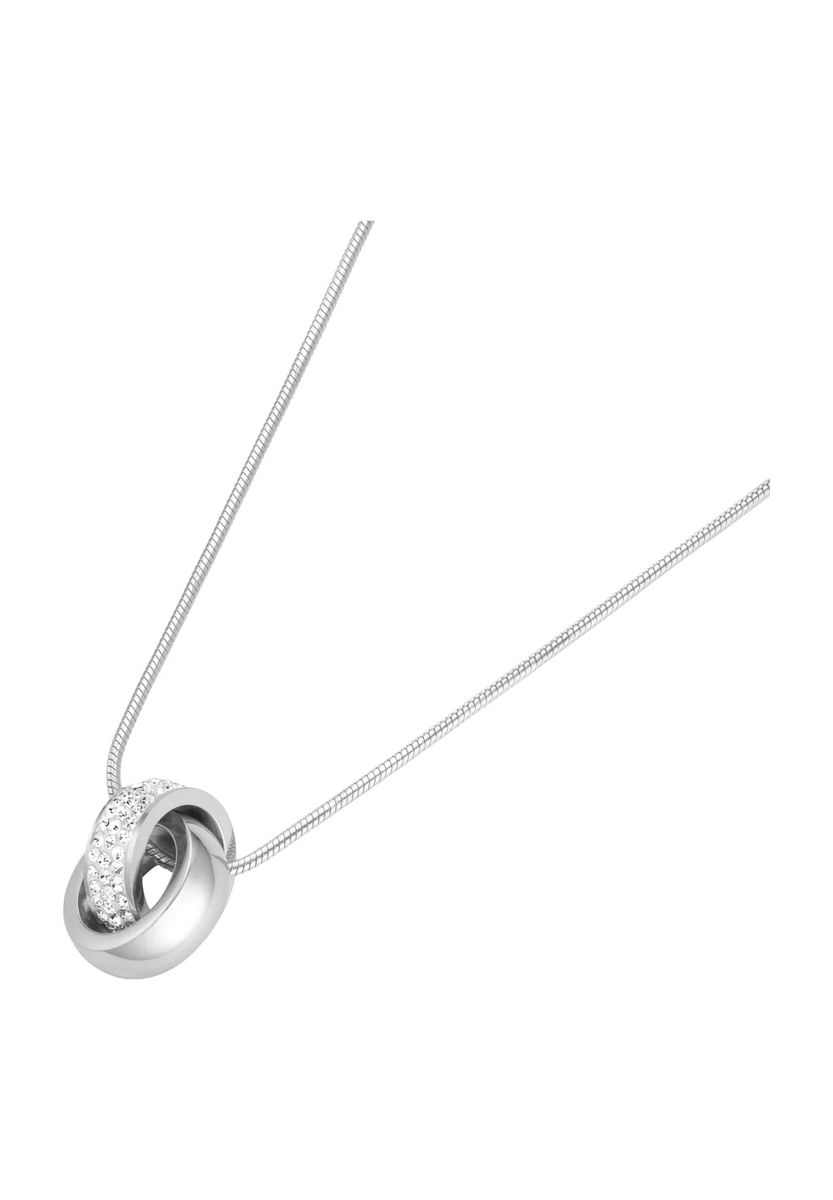 Halskette mit zwei ineinandergreifenden Ringen