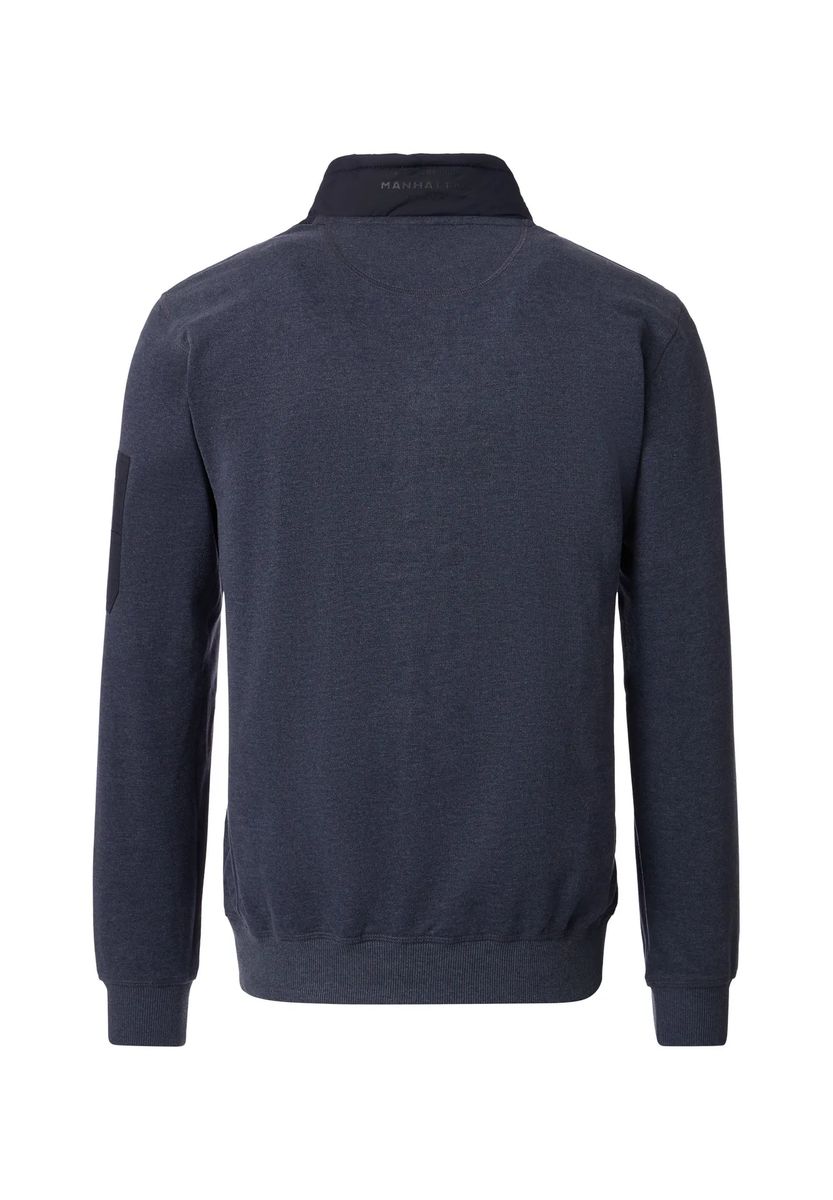 Hybride Steppjacke mit Reißverschluss
