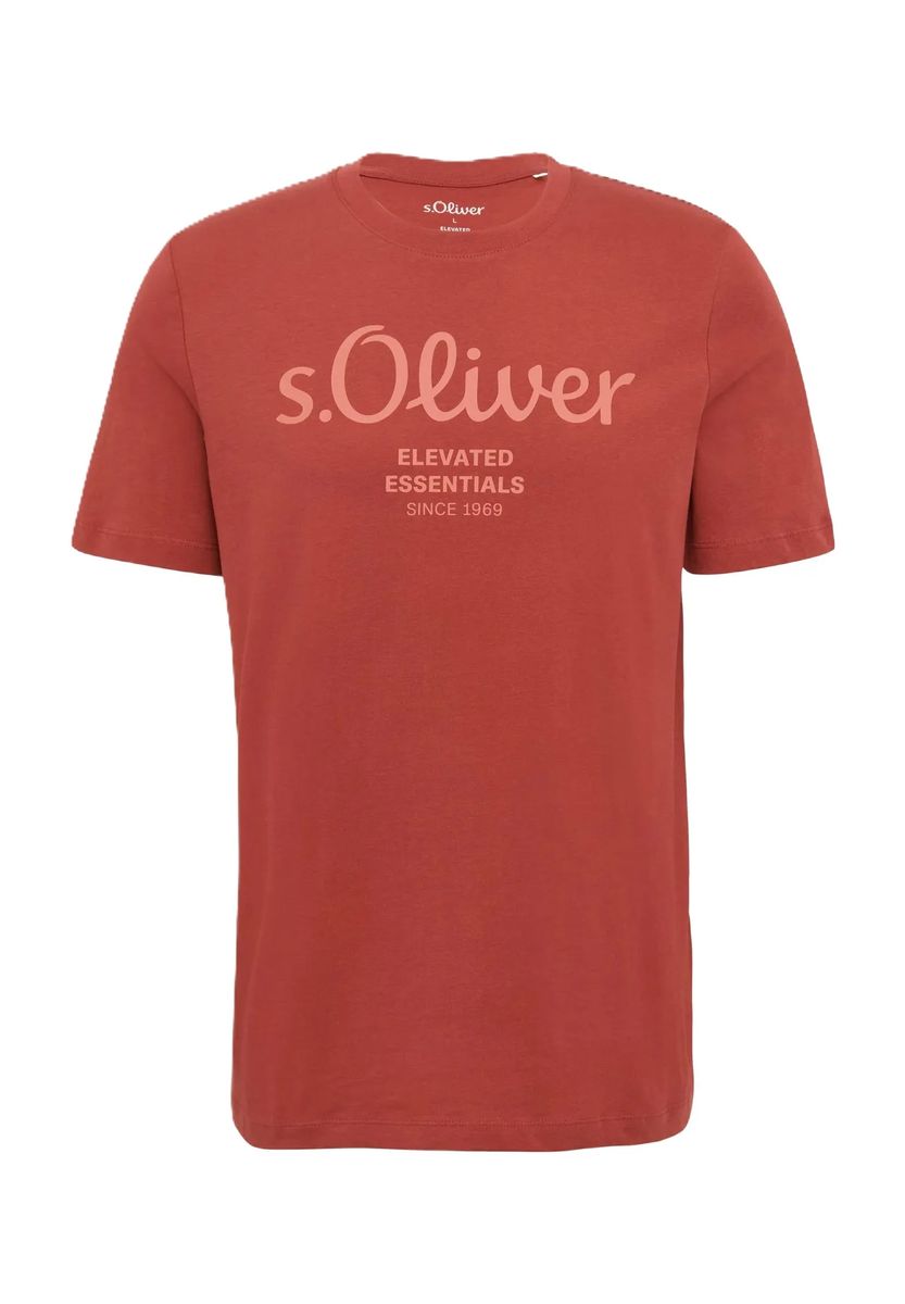 Baumwoll-T-Shirt mit Logo-Print