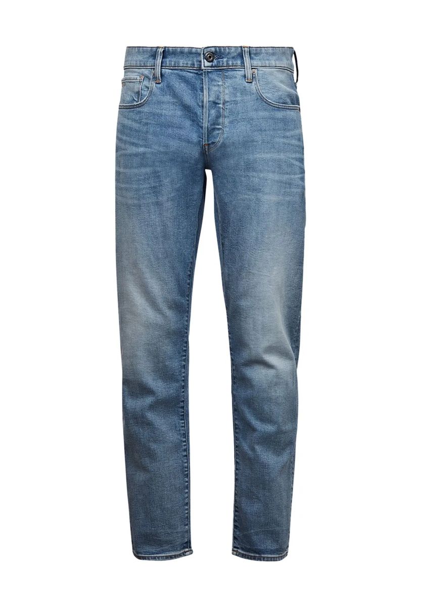 Straight Tapered Jeans mit Used-Waschung