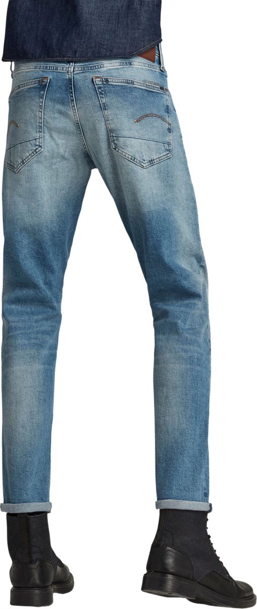 Straight Tapered Jeans mit Used-Waschung