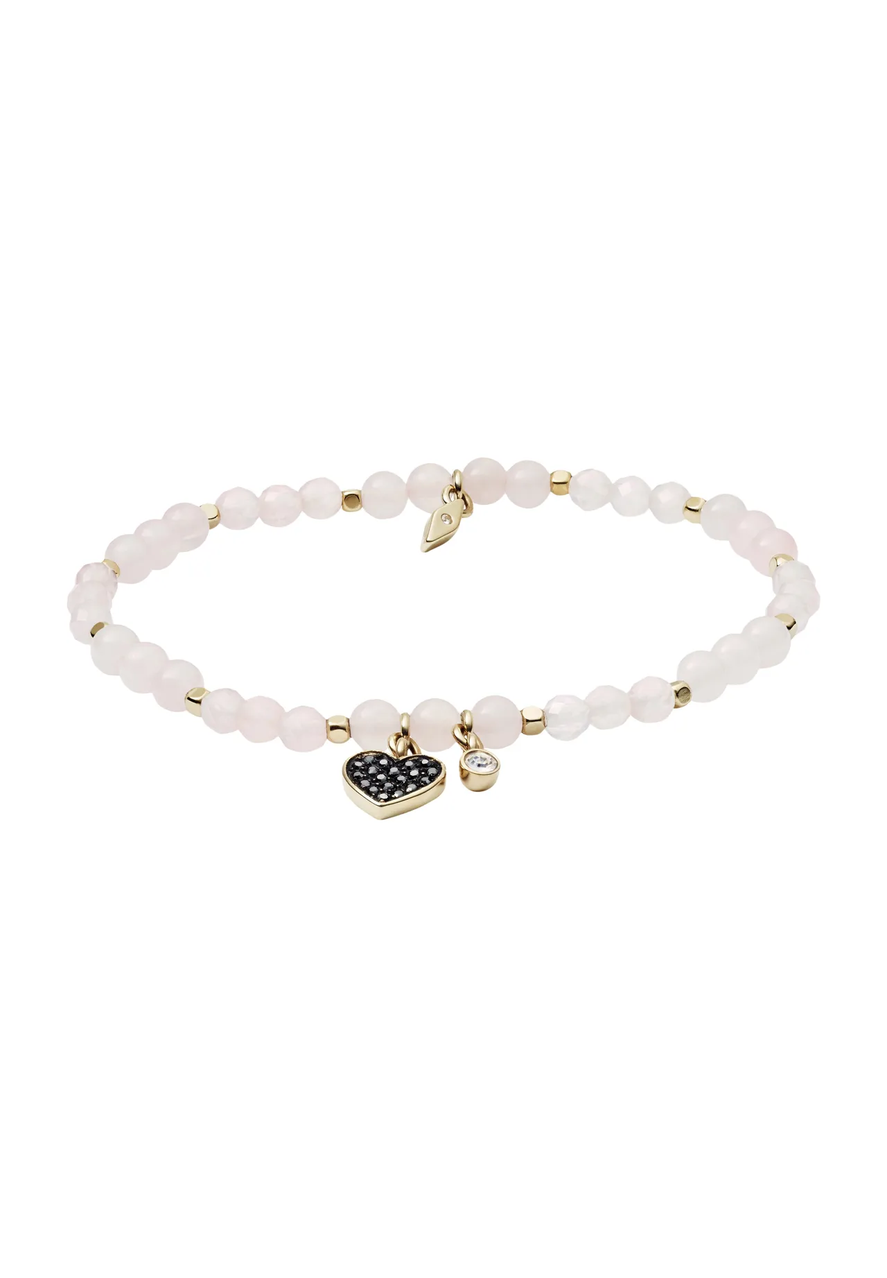 Facettiertes Armband mit Herzanhänger