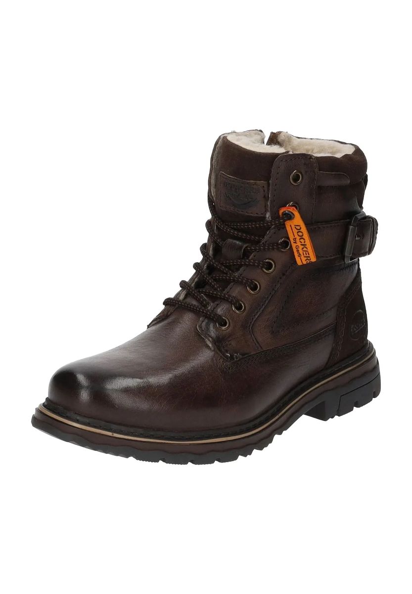 Robuste Leder-Schnürboots