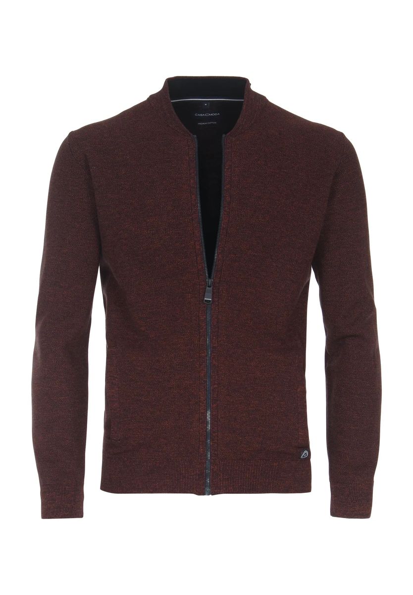 Zip-Strickjacke im Bomber-Stil