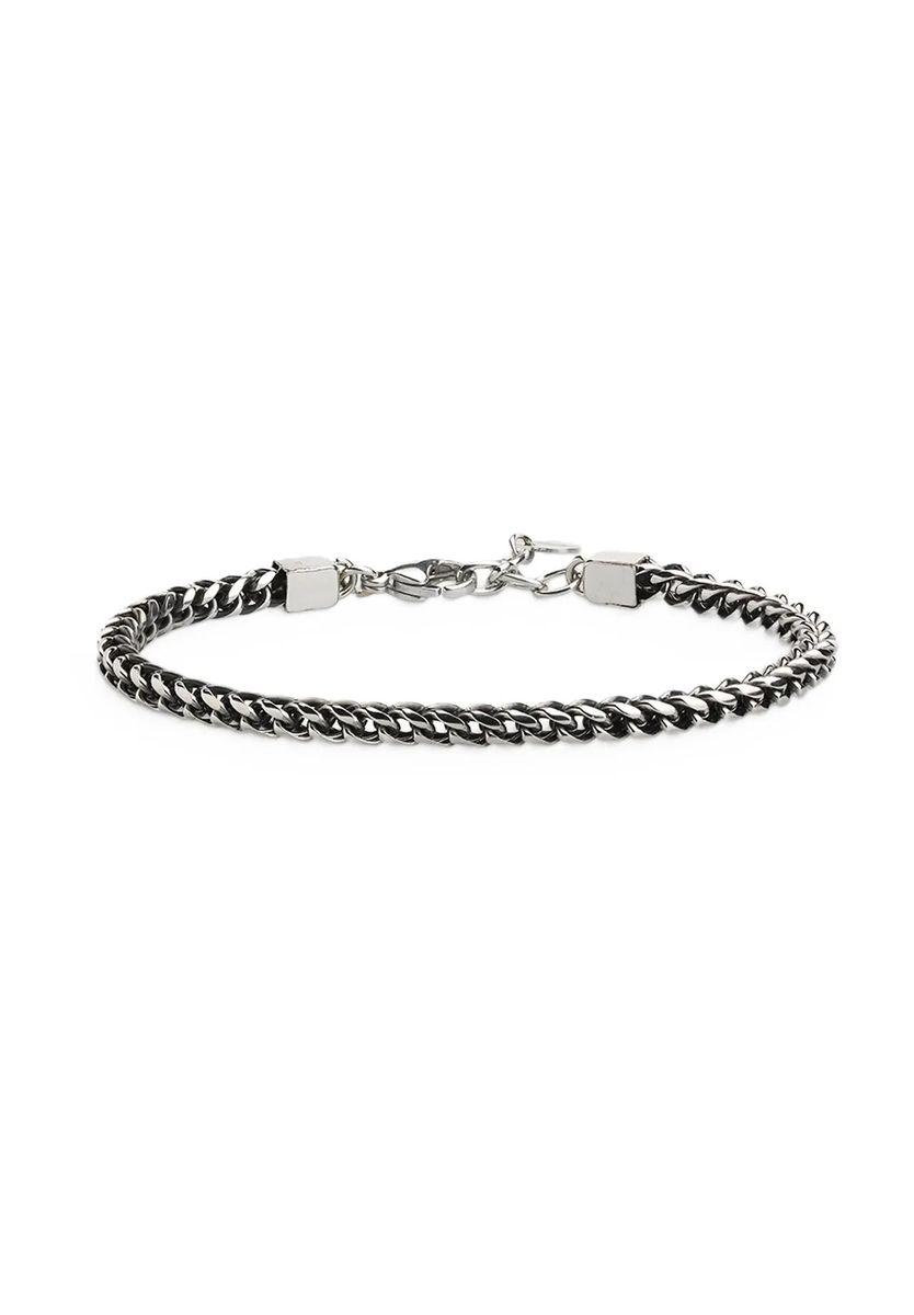 Minimalistisches Panzerarmband aus Edelstahl