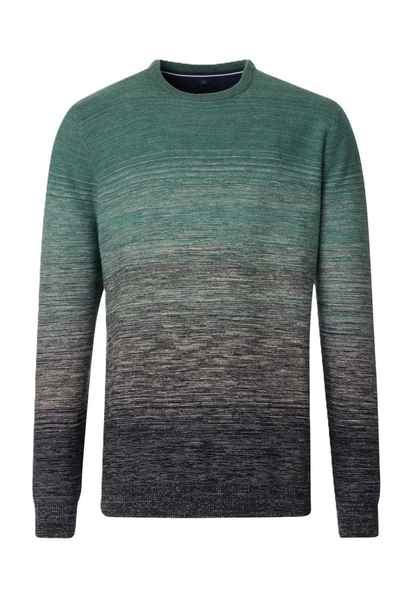 Baumwollpullover mit modernem Farbverlauf