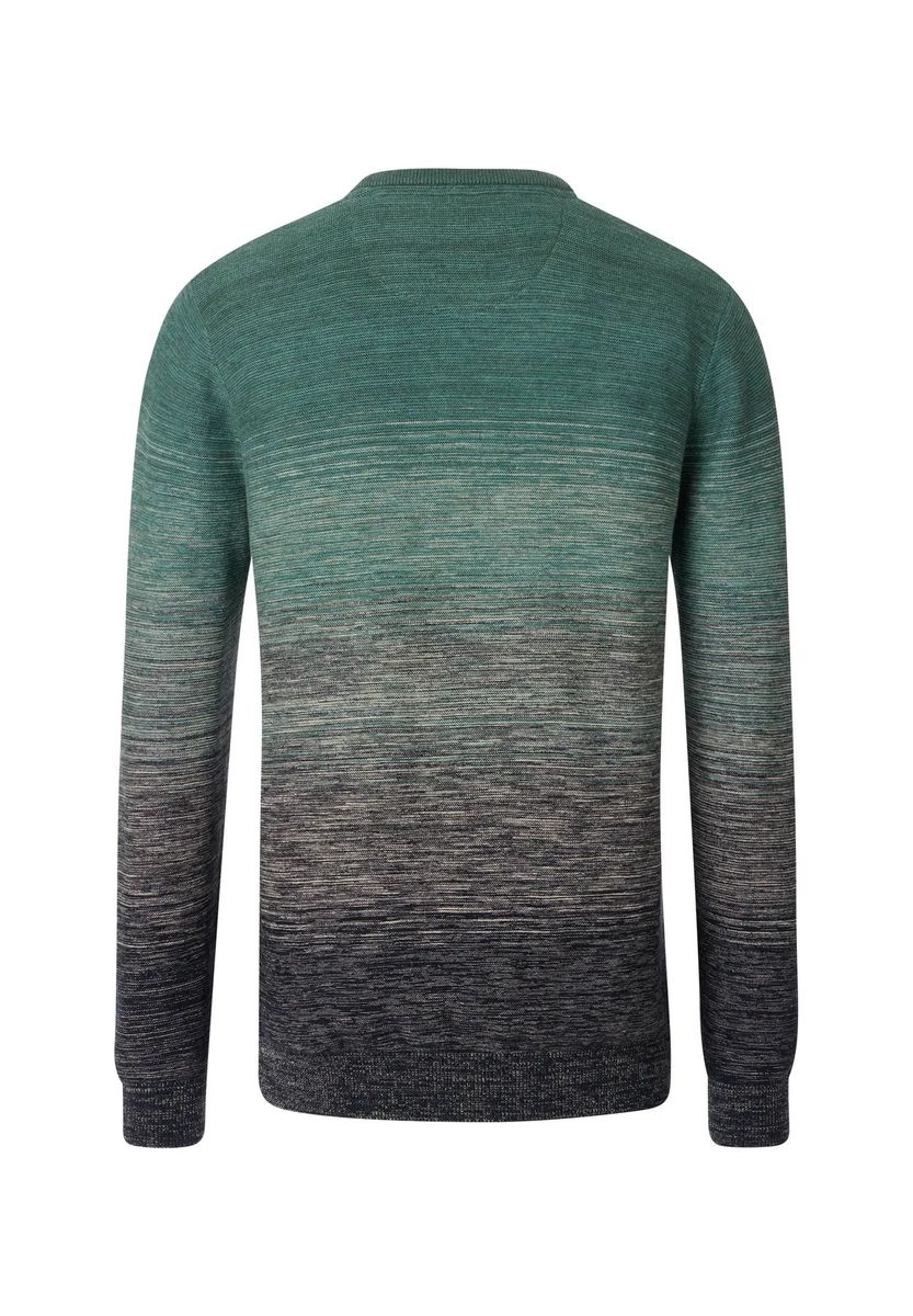 Baumwollpullover mit modernem Farbverlauf