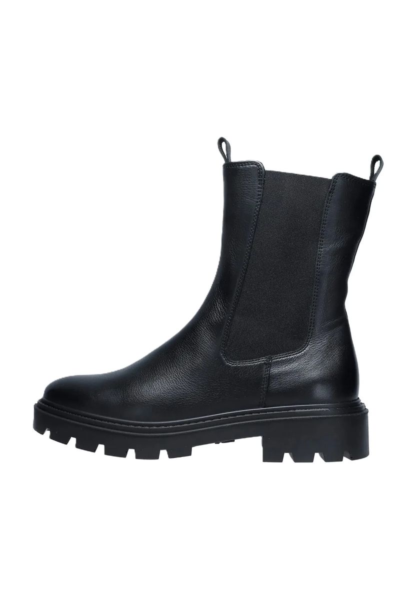 Chelsea-Lederstiefeletten mit Profilsohle