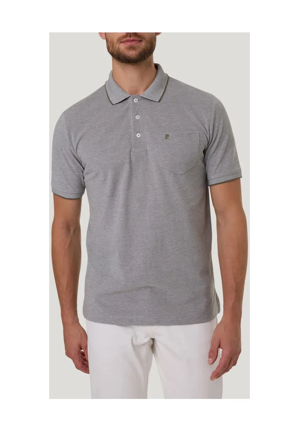 Klassisches Piqué-Poloshirt mit Tasche