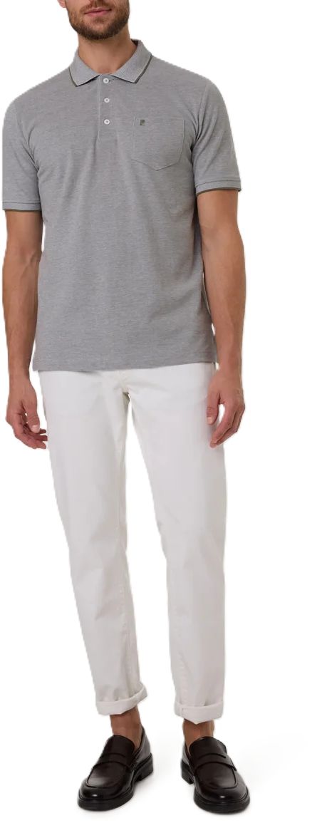Klassisches Piqué-Poloshirt mit Tasche