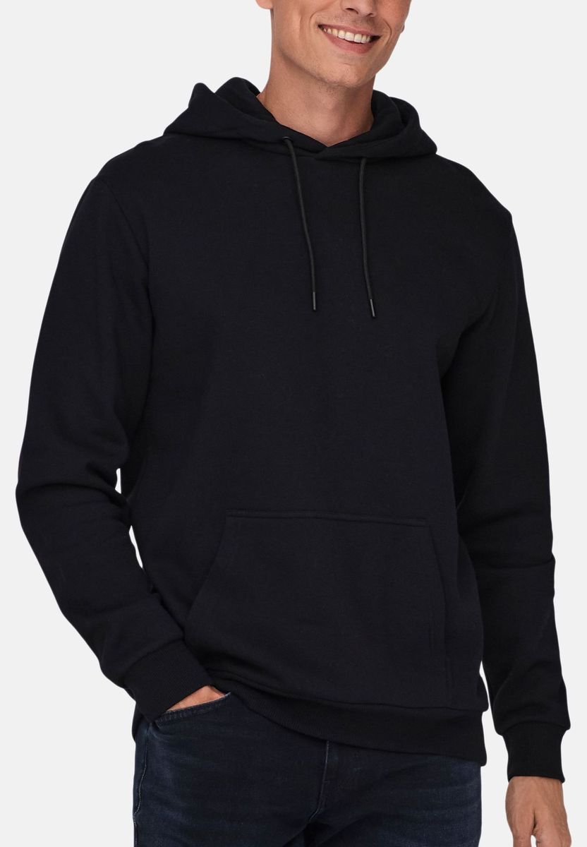 Klassisches einfarbiges Kapuzenpullover-Sweatshirt