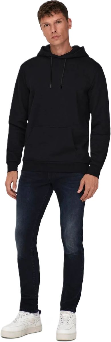 Klassisches einfarbiges Kapuzenpullover-Sweatshirt