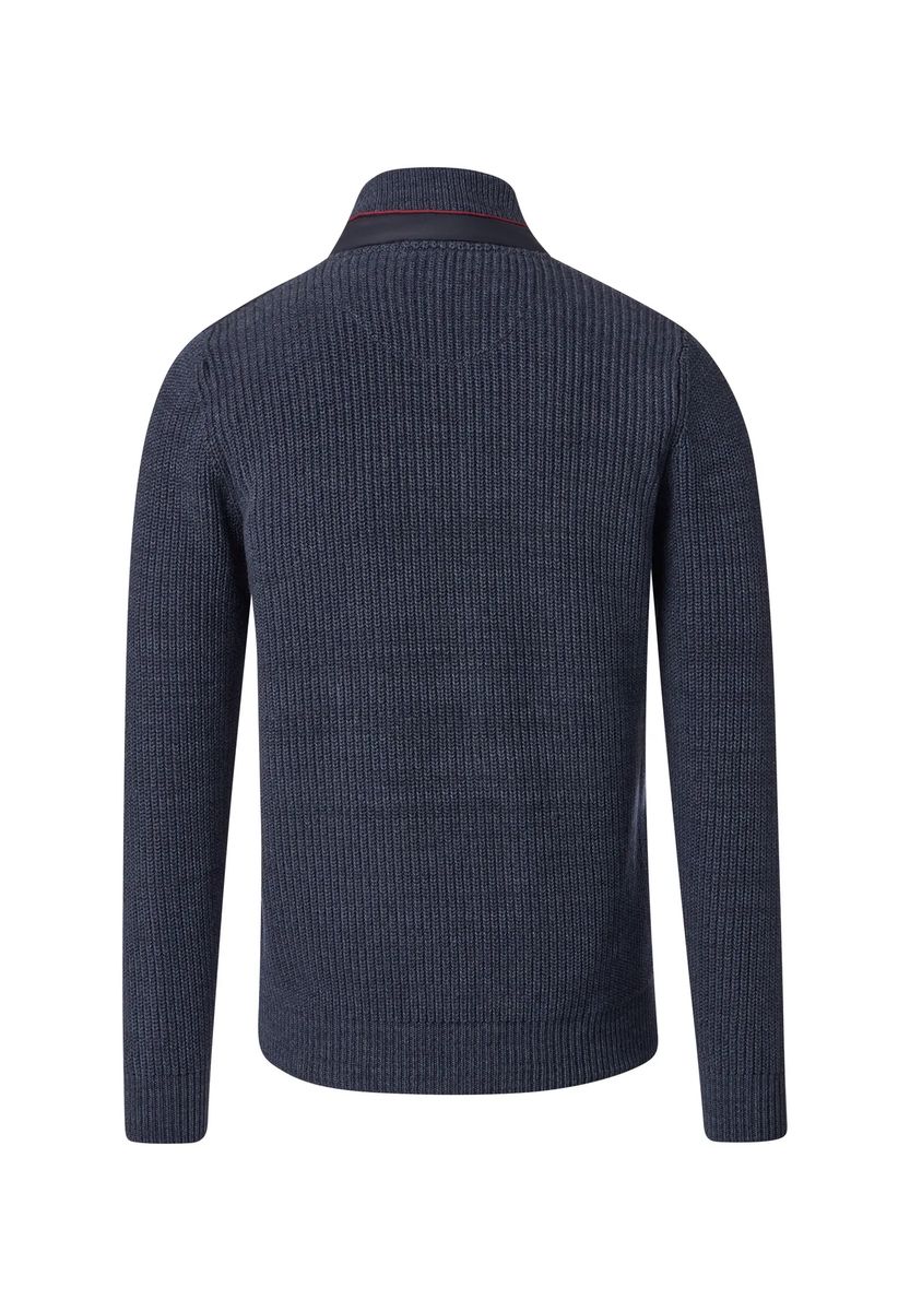 Hybrid-Strickjacke mit Stepp-Front