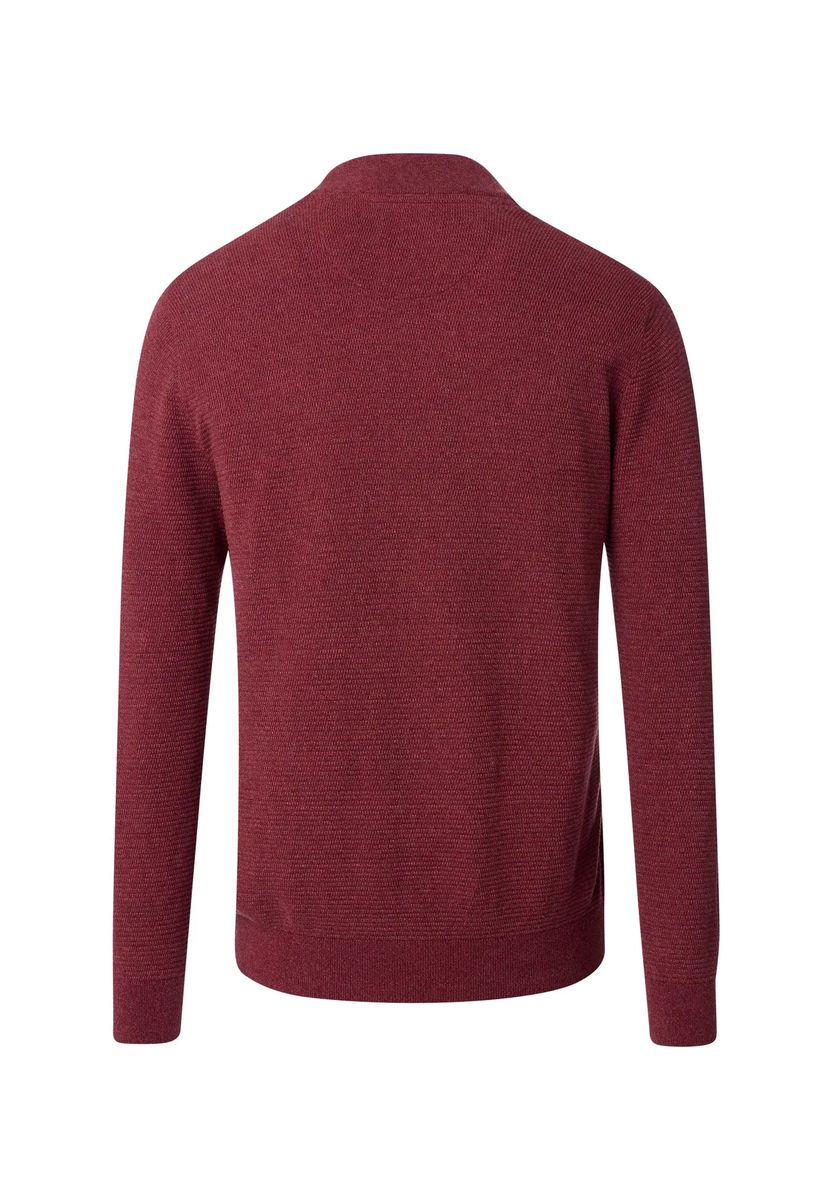 Strukturierte Strickjacke mit Reißverschluss