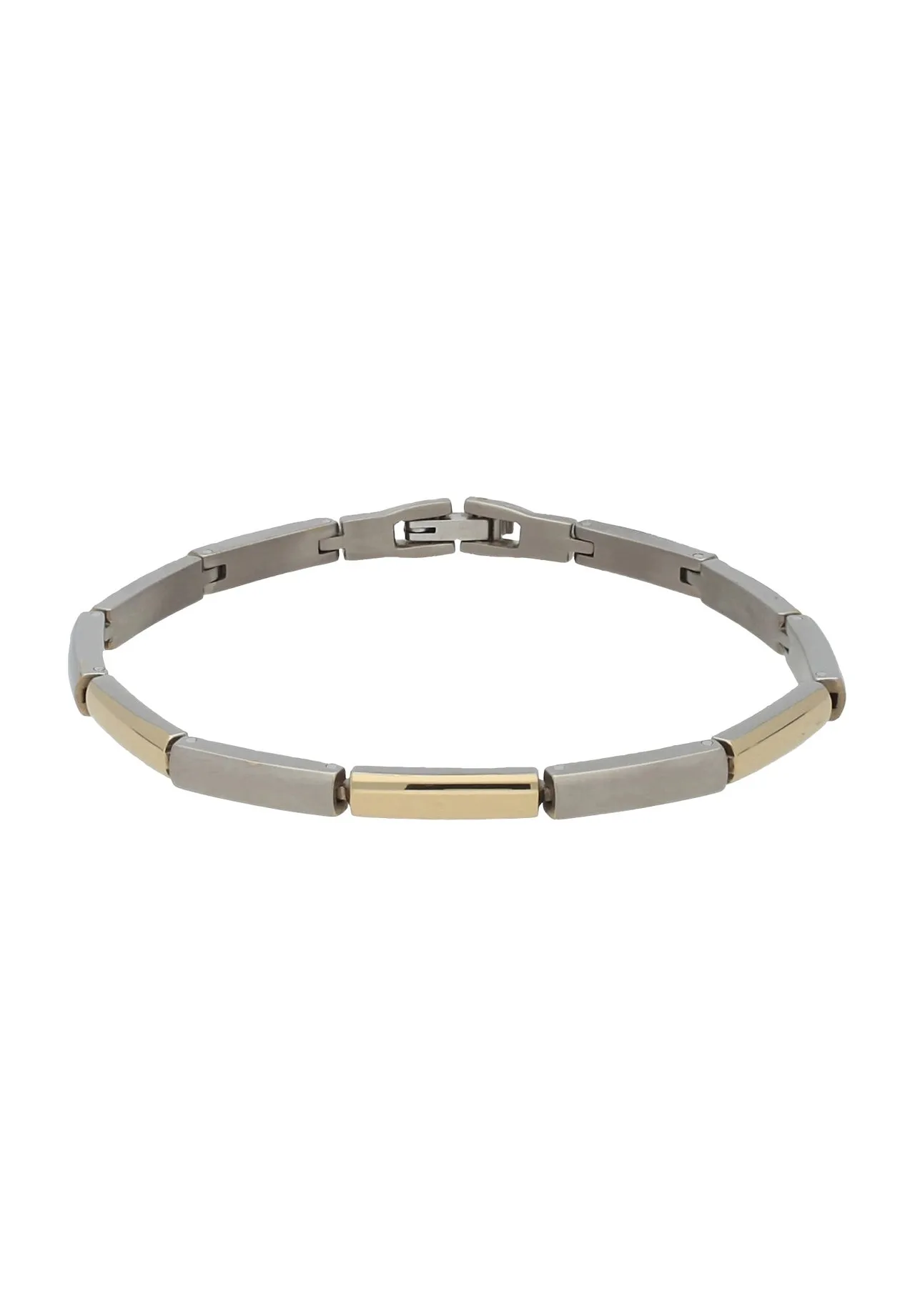 Elegantes bicolores Titan-Gliederarmband