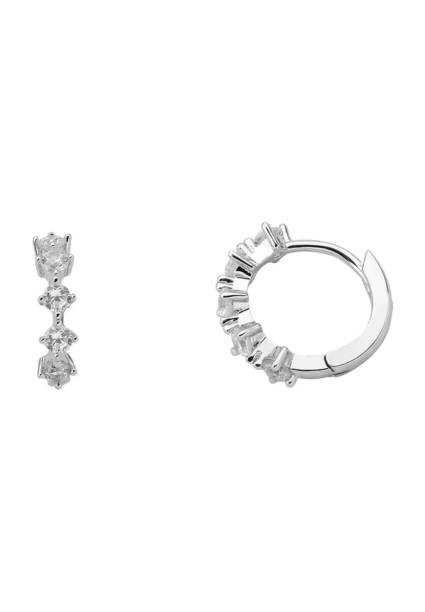 Elegante Zirkonia-Creolen aus Sterlingsilber