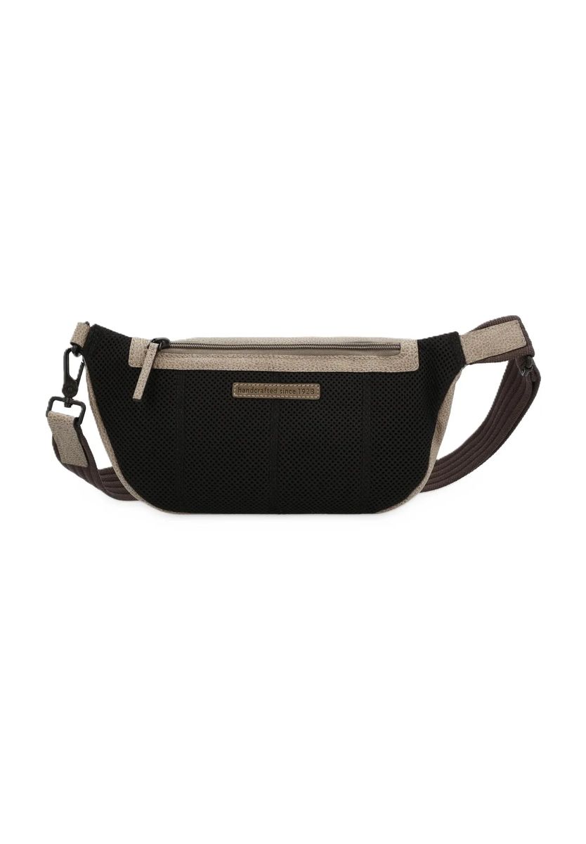 Strukturierte Multi-Material Gürteltasche