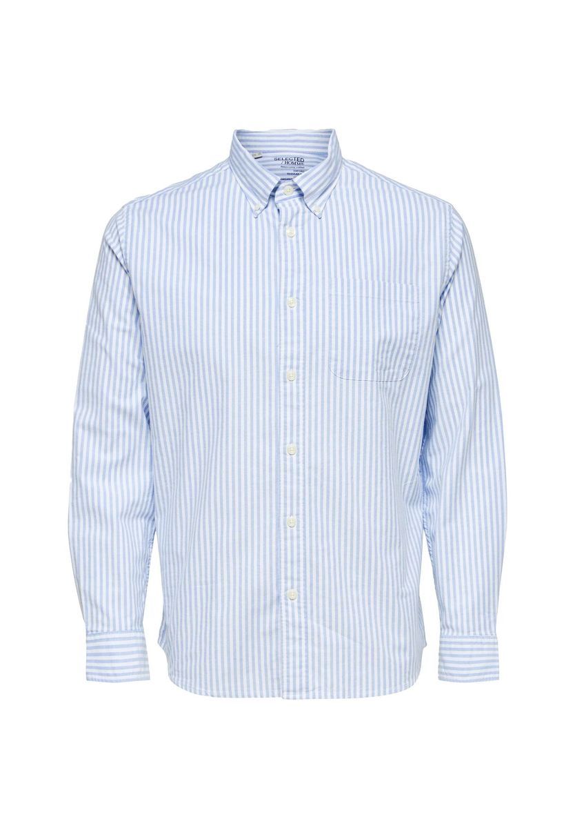 Gestreiftes Regular-Fit Button-Down-Hemd