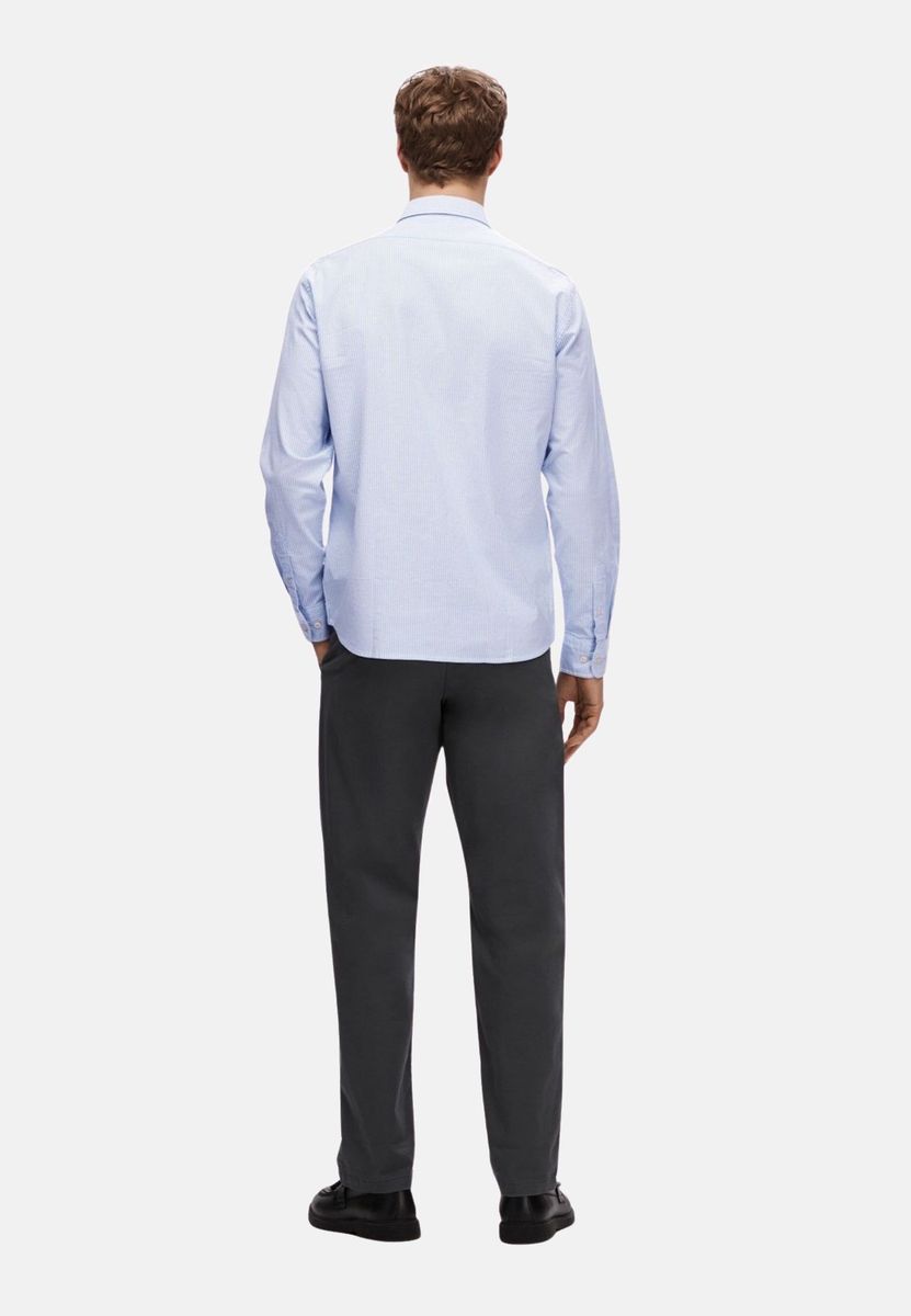 Gestreiftes Regular-Fit Button-Down-Hemd