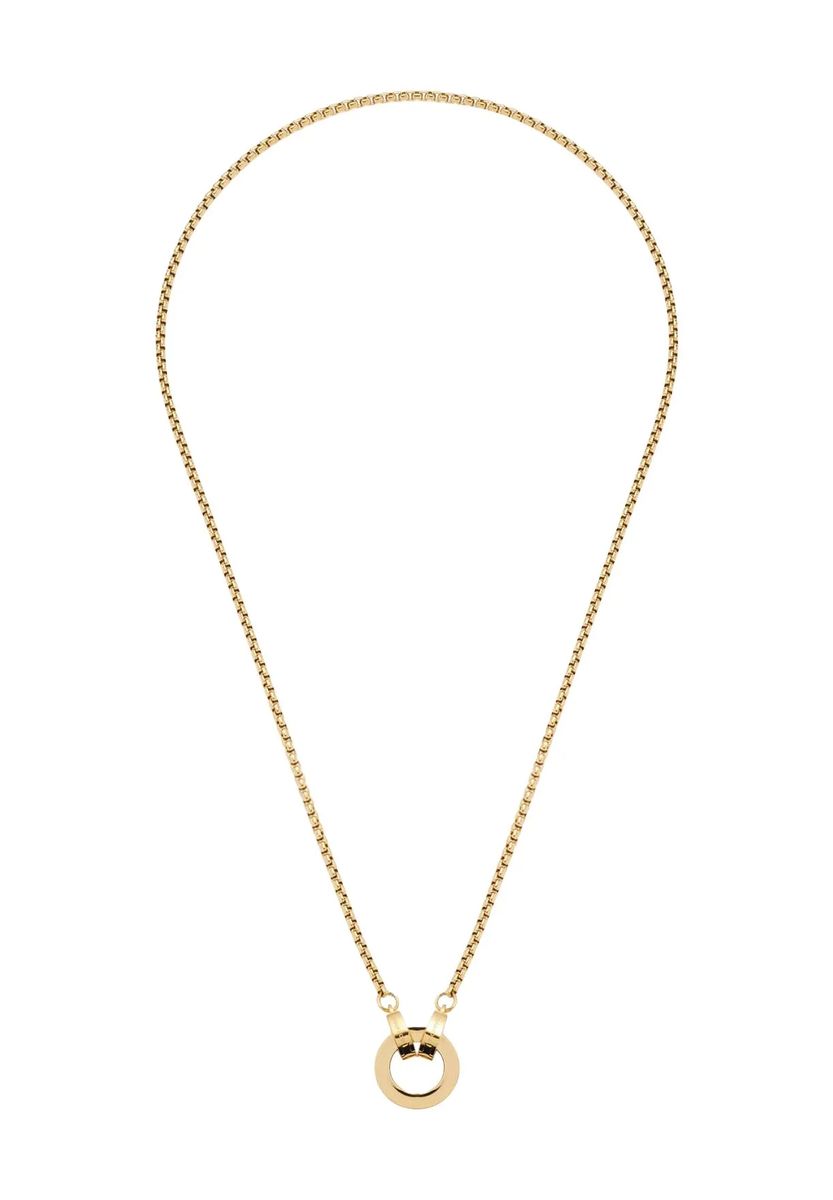 Minimalistische Venezianerkette mit Ringanhänger