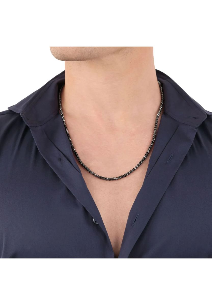 Elegante Venezianerkette mit Zylinder-Anhänger