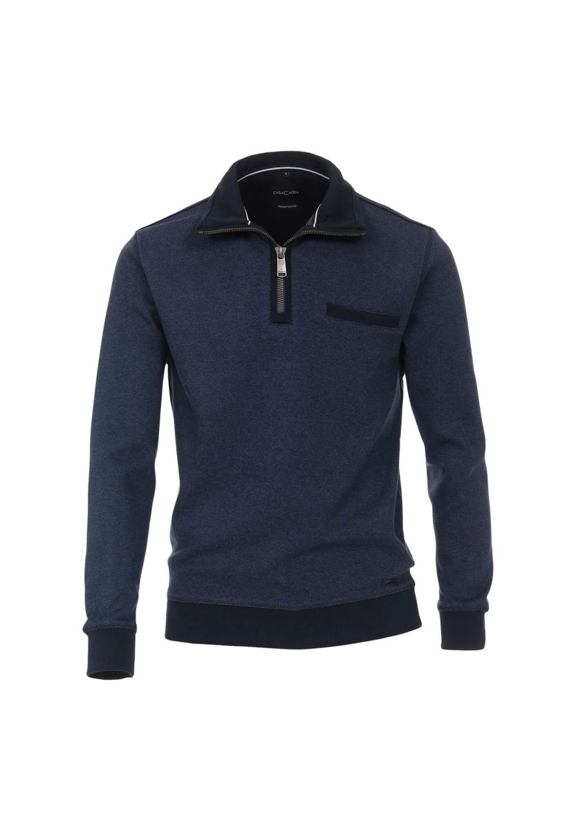 Klassisches Baumwoll-Troyer-Sweatshirt