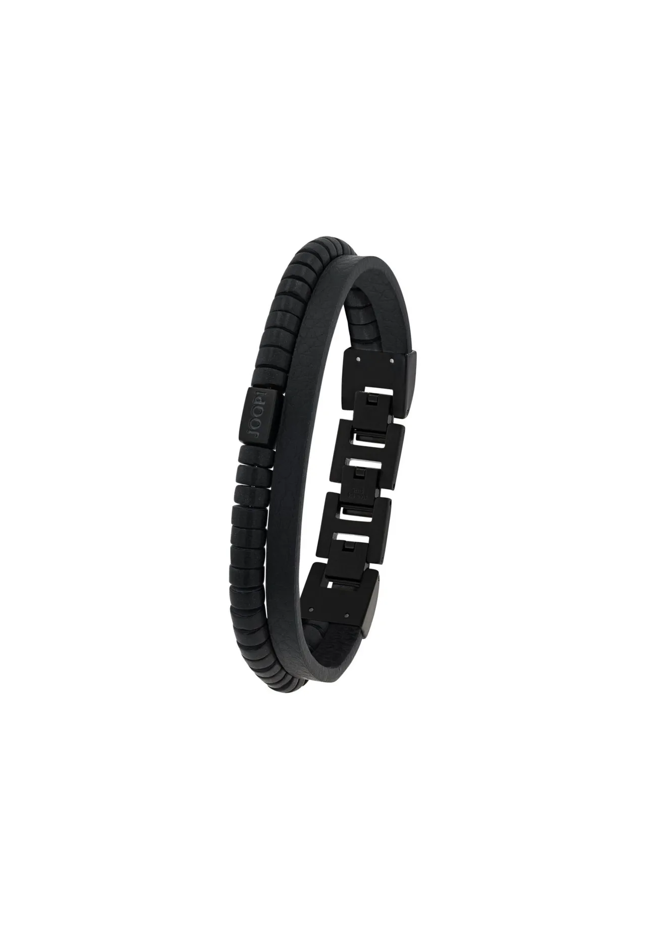 Zweisträngiges Armband mit Achat und Edelstahl