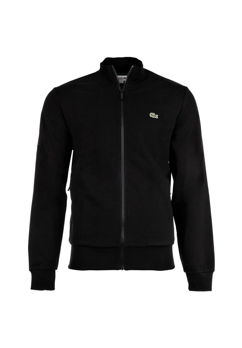Sweatjacke mit Reißverschluss und Stehkragen
